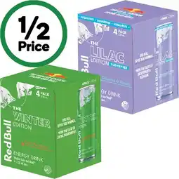 Woolworths Red bull lilac, berry, passionfruit or peach offer