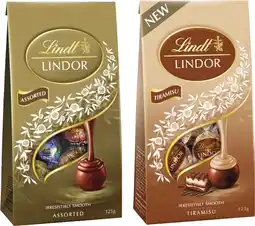 Coles Lindt Lindor Bag-125g offer