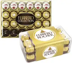 Coles Ferrero Collection 24 Pack 269g or Rocher Gift Box 30 Pack 375g offer