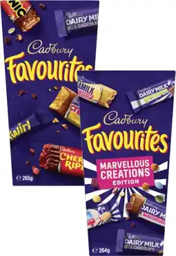 Coles Cadbury Favourites-265g offer