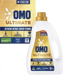 Coles Omo Ultimate Laundry Liquid 2 Litre or Powder 2kg offer