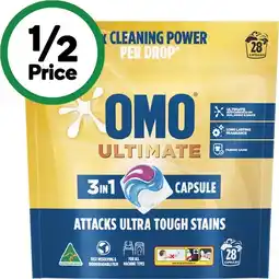 Woolworths OMO Ultimate Laundry Capsules offer