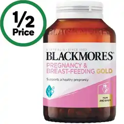 Woolworths Blackmores Pregnancy & Breast-feeding Gold Vitamin Capsules offer