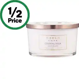 Woolworths Haven luxe wick candle assorted offer