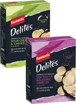 Coles Fantastic Delites Rice Snack Crackers offer