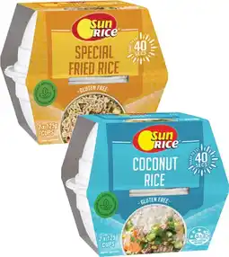 Coles Sunrice Microwave Flavoured Rice Cups offer