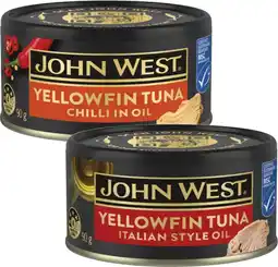 Coles John West Yellowfin Tuna offer