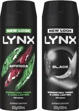 Coles Lynx Deodorant Body Spray offer