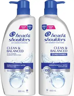 Coles Head & Shoulders Shampoo or Conditioner 850mL offer