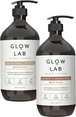 Coles Glow Lab Body Wash offer