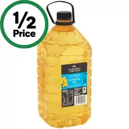 Woolworths Farmers harvest canola, sunflower or vegetable oil offer