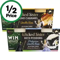 Woolworths Wicked sister desserts twin pack offer