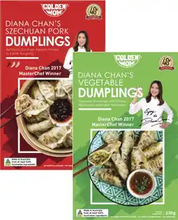 Coles Golden Wok Diana Chan's Dumplings offer