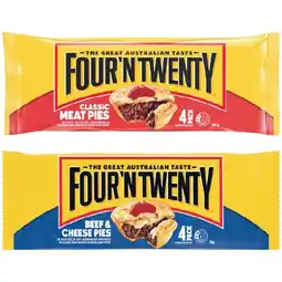 Woolworths Four’n twenty traditional pies offer