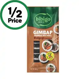 Woolworths Bibigo Gimbap Bulgogi or Tuna Rolls 250g offer