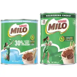 Woolworths Nestlé milo or less sugar offer