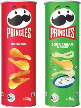 Coles Pringles Potato Crisps-134g offer