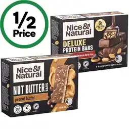 Woolworths Nice & natural nut butter deluxe protein bars offer