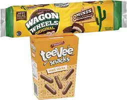 Coles Arnott's TeeVee Snacks or Wagon Wheels Biscuits 175g-190g offer