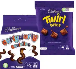 Coles Cadbury or Europe Chocolate Bites 120g-150g offer