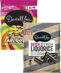 Coles Darrell Lea Batch 37 or Allsorts Liquorice 260g-270g offer