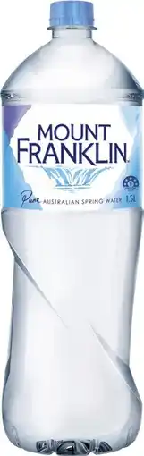 Coles Mt Franklin Spring Water offer