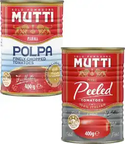Coles Mutti Polpa or Whole Peeled Tomatoes 400g offer