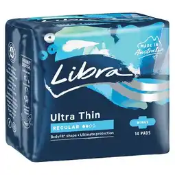 Woolworths Libra ultra thins or extra pads offer