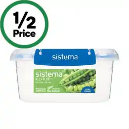 Woolworths Sistema klip it plus lunch container offer