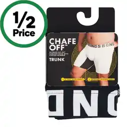 Woolworths Bonds men’s chafe off trunk offer