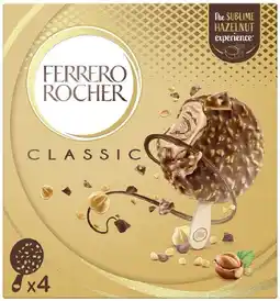 Coles Ferrero Rocher Classic Frozen Dessert Sticks 200g offer