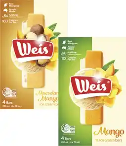 Coles Weis Frozen Dessert Bars-6 Pack 264mL-280mL offer