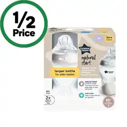 Woolworths Tommee Tippee Natural Start Bottles offer