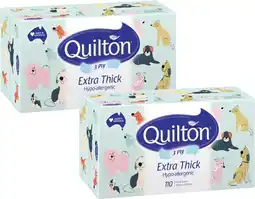 Coles Quilton 3 Ply Extra Thick Facial Tissues offer