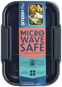 Coles Smash Blue Stainless Steel Bento Box offer