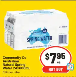 IGA Community co australian natural spring water offer