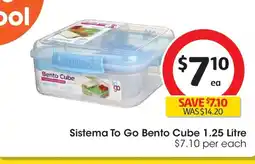 Coles Sistema to go bento cube offer
