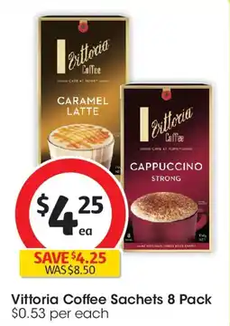 Coles Vittoria coffee sachets offer