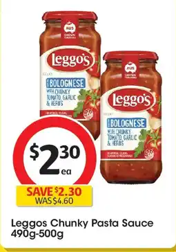 Coles Leggos chunky pasta sauce offer