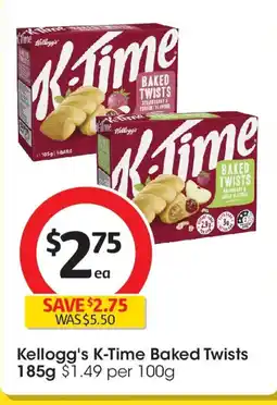 Coles Kellogg's k-time baked twists offer