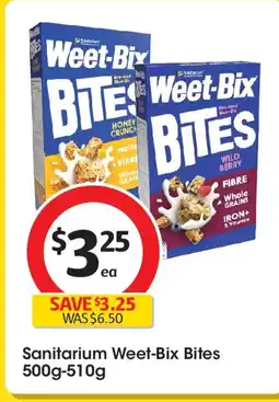 Coles Sanitarium weet-bix bites offer