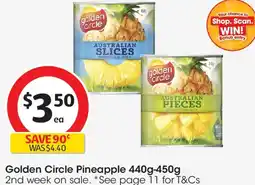Coles Golden circle pineapple offer