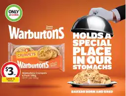 Coles Warburtons crumpets offer