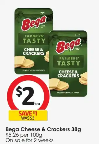Coles Bega cheese & crackers offer