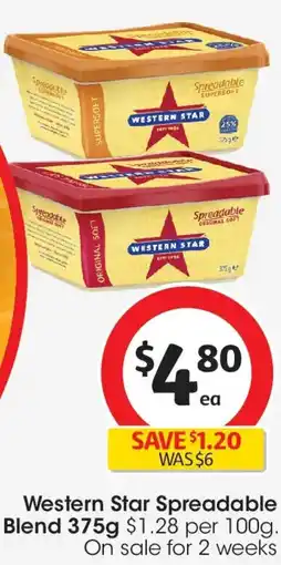 Coles Western star spreadable blend offer