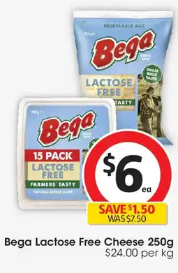 Coles Bega lactose free cheese offer