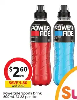 Coles Powerade sports drink offer