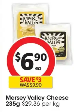 Coles Mersey valley cheese 235g offer