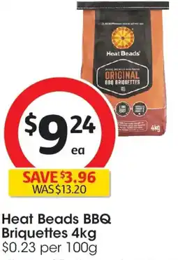 Coles Heat beads bbq briquettes offer