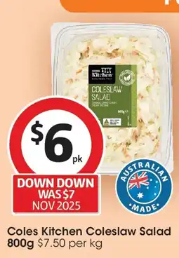 Coles Coles kitchen coleslaw salad offer